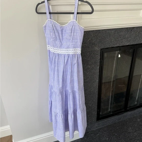 Lilly Pulitzer Purple Gingham Maxi Dress - Picture 3 of 4